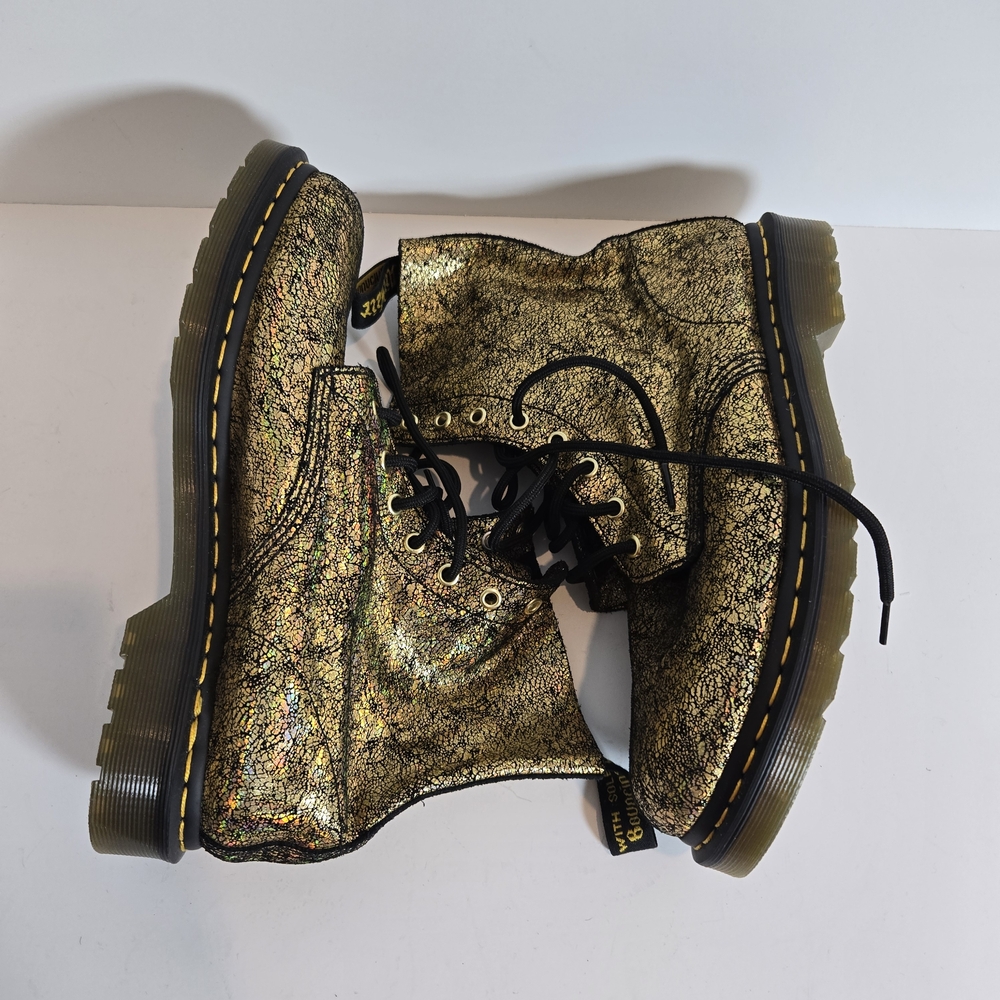 Dr. Martens Holographic Gold Boots